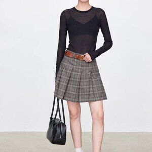 CHICJOC Premium Long-Staple Cotton Blouse Size 40 Black